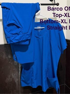 Barco One Women's Scrub Set in Royal Blue - Top & Bottom